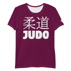 Classic Fit Men's Short Sleeve Judo Rash Guard - Versatile Training Wear - Tyrian Purple