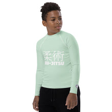 Classic Fit Youth BJJ Rash Guard – Boys Long Sleeve Performance Top – Surf Crest
