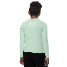 Classic Fit Youth BJJ Rash Guard – Boys Long Sleeve Performance Top – Surf Crest