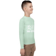Classic Fit Youth BJJ Rash Guard – Boys Long Sleeve Performance Top – Surf Crest