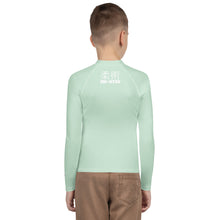 Classic Fit Youth BJJ Rash Guard – Boys Long Sleeve Performance Top – Surf Crest