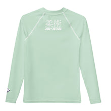 Classic Fit Youth BJJ Rash Guard – Boys Long Sleeve Performance Top – Surf Crest