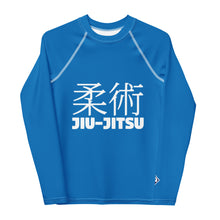 Classic Girls BJJ Rash Guard – Youth Long Sleeve Training Shirt – Azul