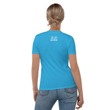 Classic Jiu-Jitsu BJJ Rash Guard for Women - Short Sleeve Edition - Cyan