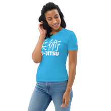 Classic Jiu-Jitsu BJJ Rash Guard for Women - Short Sleeve Edition - Cyan