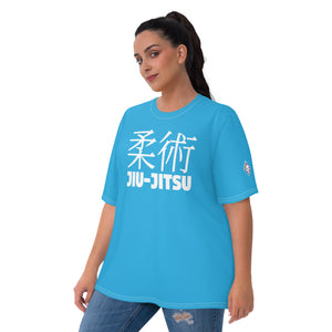 Classic Jiu-Jitsu BJJ Rash Guard for Women - Short Sleeve Edition - Cyan