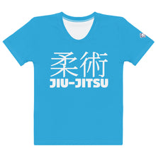 Classic Jiu-Jitsu BJJ Rash Guard for Women - Short Sleeve Edition - Cyan