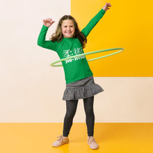 Classic Jiu-Jitsu Rash Guard for Girls – Youth Long Sleeve Uniform Top – Jade
