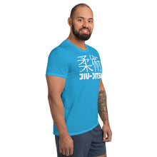 Classic Jiu-Jitsu Training Rash Guard - Men's Short Sleeve Edition - Cyan