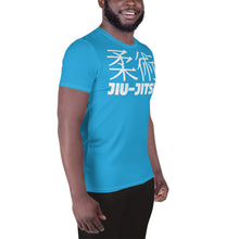 Classic Jiu-Jitsu Training Rash Guard - Men's Short Sleeve Edition - Cyan