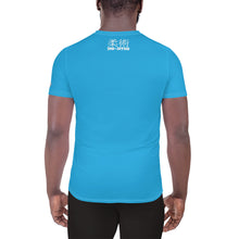 Classic Jiu-Jitsu Training Rash Guard - Men's Short Sleeve Edition - Cyan