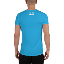 Classic Jiu-Jitsu Training Rash Guard - Men's Short Sleeve Edition - Cyan