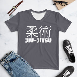 Classic Jiu-Jitsu Women’s Short Sleeve Rash Guard for Brazilian Jiu-Jitsu Practice - Charcoal