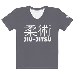 Classic Jiu-Jitsu Women’s Short Sleeve Rash Guard for Brazilian Jiu-Jitsu Practice - Charcoal