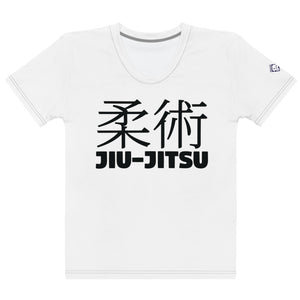 Classic Jiu-Jitsu Women's Short Sleeve Rash Guard - Perfect for BJJ Training - Snow