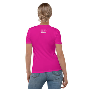 Classic Jiu-Jitsu Women's Short Sleeve Rash Guard - Perfect for Brazilian Jiu-Jitsu - Hollywood Cerise