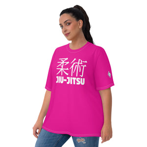 Classic Jiu-Jitsu Women's Short Sleeve Rash Guard - Perfect for Brazilian Jiu-Jitsu - Hollywood Cerise