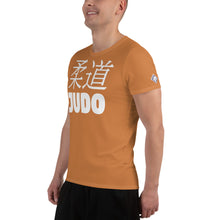 Classic Judo Rash Guard for Men - Short Sleeve Training Essential - Raw Sienna