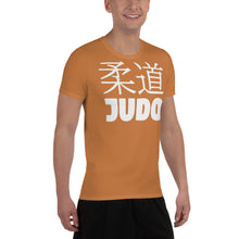 Classic Judo Rash Guard for Men - Short Sleeve Training Essential - Raw Sienna