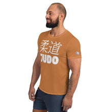 Classic Judo Rash Guard for Men - Short Sleeve Training Essential - Raw Sienna