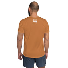 Classic Judo Rash Guard for Men - Short Sleeve Training Essential - Raw Sienna