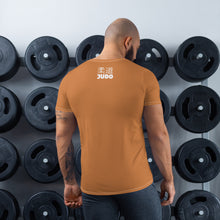 Classic Judo Rash Guard for Men - Short Sleeve Training Essential - Raw Sienna