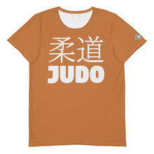 Classic Judo Rash Guard for Men - Short Sleeve Training Essential - Raw Sienna