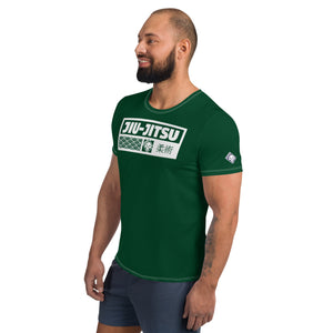 Classic Men's Jiu-Jitsu Rash Guard - Short Sleeve Martial Arts Gear - Jade