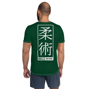 Classic Men's Jiu-Jitsu Rash Guard - Short Sleeve Martial Arts Gear - Jade