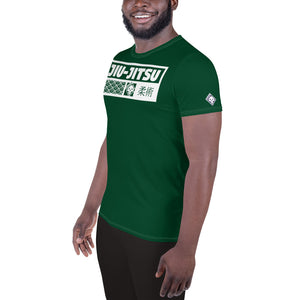 Classic Men's Jiu-Jitsu Rash Guard - Short Sleeve Martial Arts Gear - Jade