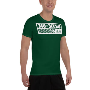 Classic Men's Jiu-Jitsu Rash Guard - Short Sleeve Martial Arts Gear - Jade