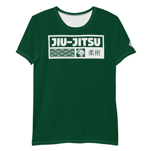 Classic Men's Jiu-Jitsu Rash Guard - Short Sleeve Martial Arts Gear - Jade