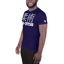 Classic Men's Jiu-Jitsu Rash Guard - Short Sleeve Performance Fit - Midnight Blue