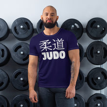 Classic Men's Judo Rash Guard - Short Sleeve Athletic Gear - Midnight Blue