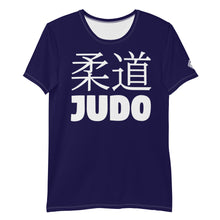 Classic Men's Judo Rash Guard - Short Sleeve Athletic Gear - Midnight Blue