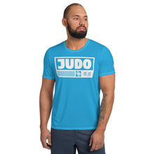 Classic Men's Judo Rash Guard - Short Sleeve Martial Arts Gear - Cyan