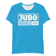 Classic Men's Judo Rash Guard - Short Sleeve Martial Arts Gear - Cyan