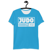 Classic Men's Judo Rash Guard - Short Sleeve Martial Arts Gear - Cyan