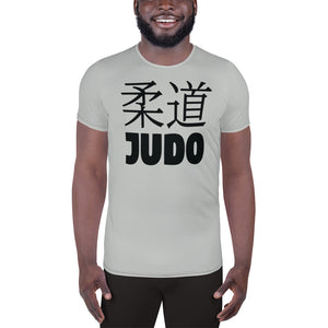 Classic Men's Judo Rash Guard - Short Sleeve Martial Arts Gear - Smoke