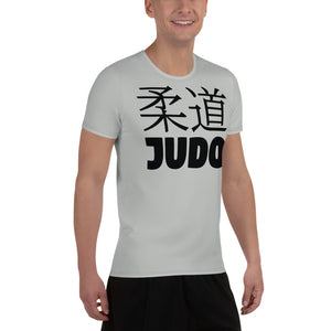 Classic Men's Judo Rash Guard - Short Sleeve Martial Arts Gear - Smoke