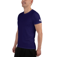 Classic Men's Solid Color Rash Guard - Short Sleeve Activewear - Midnight Blue