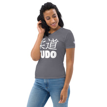 Classic Women's Rash Guard - Short Sleeve Judo Design for Performance - Charcoal