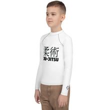 Classic Youth Boys BJJ Gear – Long Sleeve Rash Guard for Jiu-Jitsu – Snow