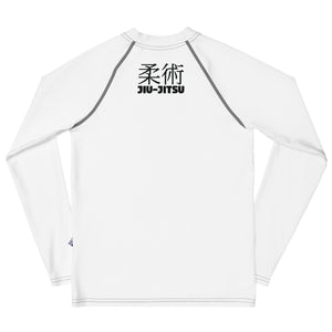 Classic Youth Boys BJJ Gear – Long Sleeve Rash Guard for Jiu-Jitsu – Snow