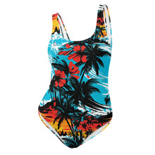 Coastal Chic: Women's Sunset Waves 001 One-Piece Swimsuit Beach Exclusive One-Piece Swimwear Womens