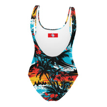 Coastal Chic: Women's Sunset Waves 001 One-Piece Swimsuit Beach Exclusive One-Piece Swimwear Womens