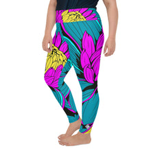 Colorful and Vibrant Roy Lichtenstein Dahlia 001 Yoga Plus Sized Pants for Women - Soldier Complex