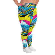 Colorful and Vibrant Roy Lichtenstein Mt Fuji Yoga Plus Sized Pants for Women 002 Exclusive Leggings Mt Fuji Plus Size Tights Womens