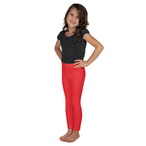 Colorful Comfort: Girls' Active Leggings in Solid Hues - Scarlet Exclusive Girls Kids Leggings Solid Color