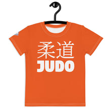 Colorful Confidence: Boy's Short Sleeve Classic Judo Rash Guard - Flamingo Boys Exclusive Judo Kids Rash Guard Short Sleeve